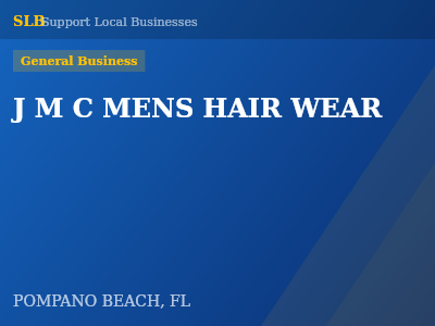 J M C MENS HAIR WEAR — General Business in POMPANO BEACH, FL