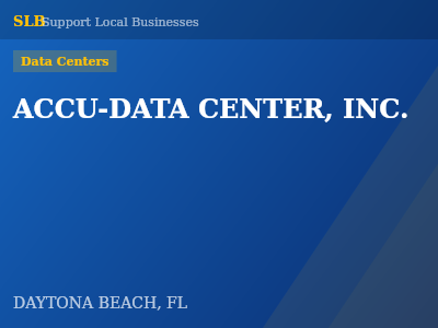 ACCU-DATA CENTER, INC. — Data Centers in DAYTONA BEACH, FL