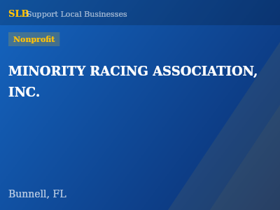 MINORITY RACING ASSOCIATION, INC. — Nonprofit in Bunnell, FL