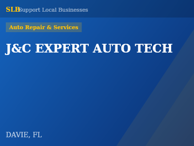 J&C EXPERT AUTO TECH — Auto Repair & Services in DAVIE, FL