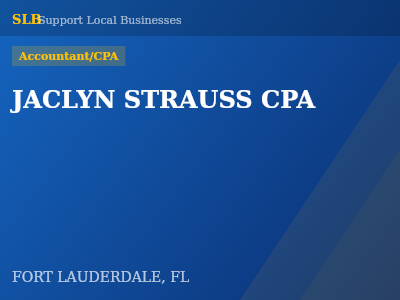 JACLYN STRAUSS CPA — Accountant/CPA in FORT LAUDERDALE, FL
