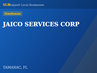 JAICO SERVICES CORP — Handyman in TAMARAC, FL
