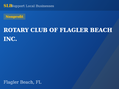 ROTARY CLUB OF FLAGLER BEACH INC. — Nonprofit in Flagler Beach, FL