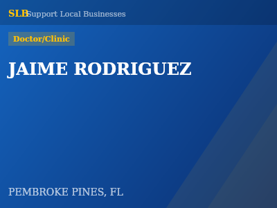 JAIME RODRIGUEZ — Doctor/Clinic in PEMBROKE PINES, FL