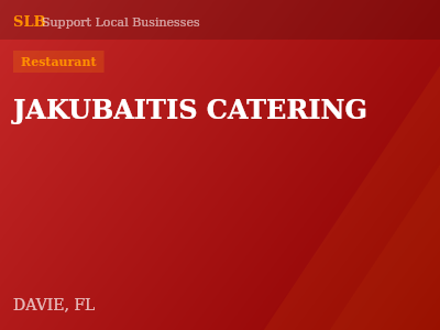 JAKUBAITIS CATERING — Restaurant in DAVIE, FL