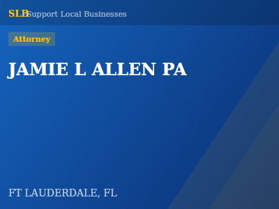 JAMIE L ALLEN PA — Attorney in FT LAUDERDALE, FL