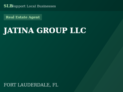 JATINA GROUP LLC — Real Estate Agent in FORT LAUDERDALE, FL