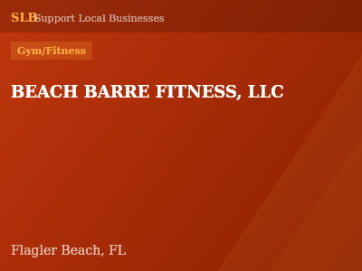 BEACH BARRE FITNESS, LLC — Gym/Fitness in Flagler Beach, FL