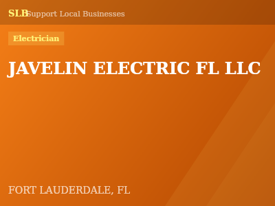 JAVELIN ELECTRIC FL LLC — Electrician in FORT LAUDERDALE, FL