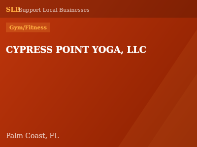 CYPRESS POINT YOGA, LLC — Gym/Fitness in Palm Coast, FL