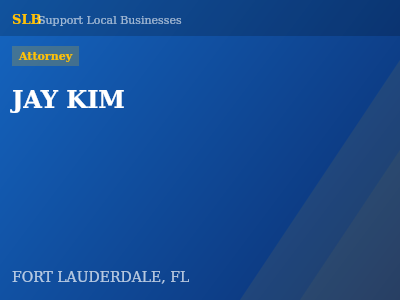 JAY KIM — Attorney in FORT LAUDERDALE, FL