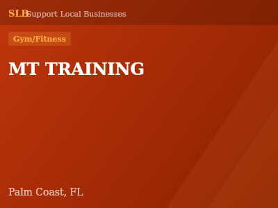 MT TRAINING — Gym/Fitness in Palm Coast, FL