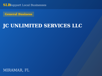 JC UNLIMITED SERVICES LLC — General Business in MIRAMAR, FL