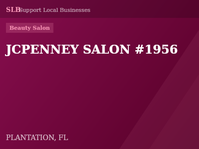 JCPENNEY SALON #1956 — Beauty Salon in PLANTATION, FL