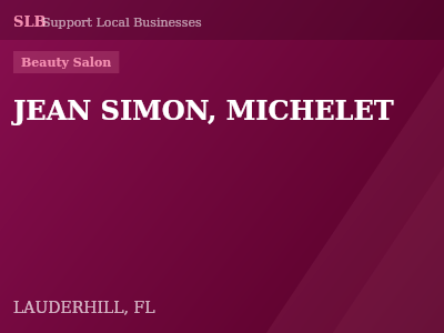 JEAN SIMON, MICHELET — Beauty Salon in LAUDERHILL, FL