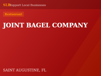 JOINT BAGEL COMPANY — Restaurant in SAINT AUGUSTINE, FL