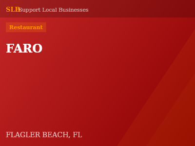 FARO — Restaurant in FLAGLER BEACH, FL