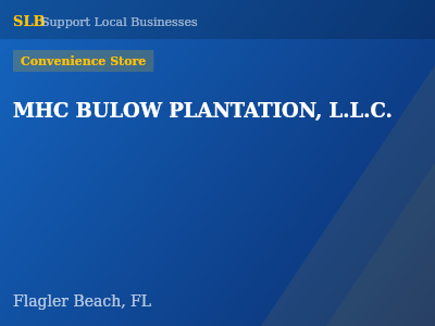 MHC BULOW PLANTATION, L.L.C. — Convenience Store in Flagler Beach, FL