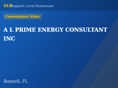 A L PRIME ENERGY CONSULTANT INC — Convenience Store in Bunnell, FL