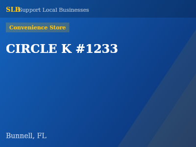 CIRCLE K #1233 — Convenience Store in Bunnell, FL
