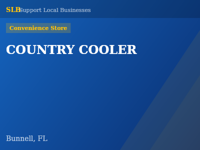 COUNTRY COOLER — Convenience Store in Bunnell, FL
