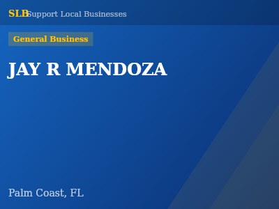 JAY R MENDOZA — General Business in Palm Coast, FL