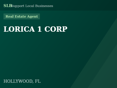 LORICA 1 CORP — Real Estate Agent in HOLLYWOOD, FL