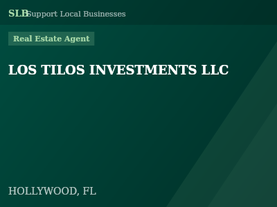 LOS TILOS INVESTMENTS LLC — Real Estate Agent in HOLLYWOOD, FL