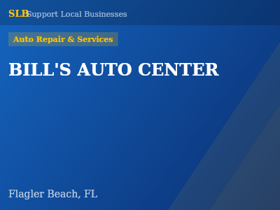 BILL'S AUTO CENTER — Auto Repair & Services in Flagler Beach, FL