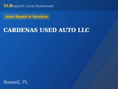 CARDENAS USED AUTO LLC — Auto Repair & Services in Bunnell, FL