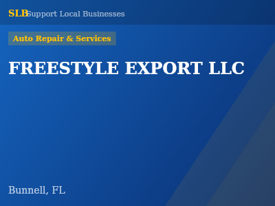 FREESTYLE EXPORT LLC — Auto Repair & Services in Bunnell, FL