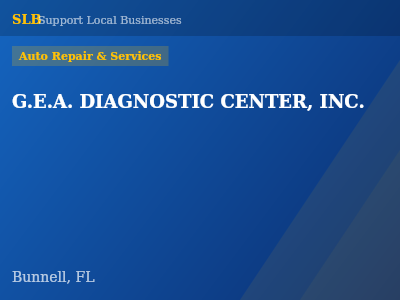 G.E.A. DIAGNOSTIC CENTER, INC. — Auto Repair & Services in Bunnell, FL