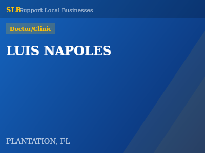 LUIS NAPOLES — Doctor/Clinic in PLANTATION, FL