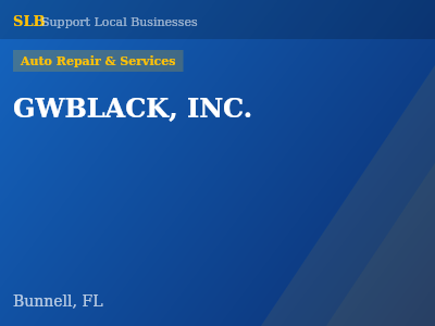 GWBLACK, INC. — Auto Repair & Services in Bunnell, FL