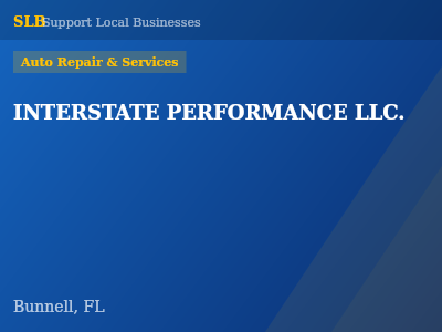INTERSTATE PERFORMANCE LLC. — Auto Repair & Services in Bunnell, FL