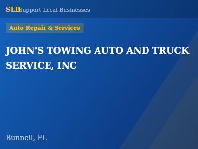 JOHN'S TOWING AUTO AND TRUCK SERVICE, INC — Auto Repair & Services in Bunnell, FL