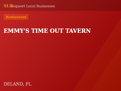 EMMY'S TIME OUT TAVERN — Restaurant in DELAND, FL