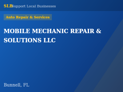 MOBILE MECHANIC REPAIR & SOLUTIONS LLC — Auto Repair & Services in Bunnell, FL