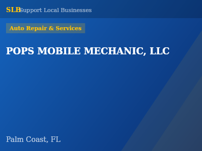 POPS MOBILE MECHANIC, LLC — Auto Repair & Services in Palm Coast, FL