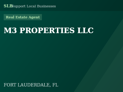 M3 PROPERTIES LLC — Real Estate Agent in FORT LAUDERDALE, FL