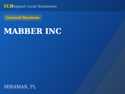 MABBER INC — General Business in MIRAMAR, FL