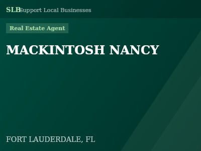 MACKINTOSH NANCY — Real Estate Agent in FORT LAUDERDALE, FL