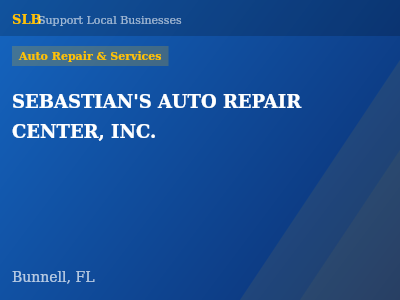 SEBASTIAN'S AUTO REPAIR CENTER, INC. — Auto Repair & Services in Bunnell, FL