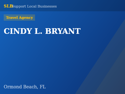 CINDY L. BRYANT — Travel Agency in Ormond Beach, FL