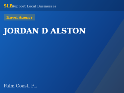 JORDAN D ALSTON — Travel Agency in Palm Coast, FL