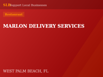MARLON DELIVERY SERVICES — Restaurant in WEST PALM BEACH, FL