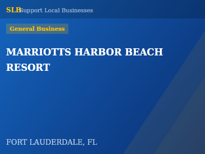 MARRIOTTS HARBOR BEACH RESORT — General Business in FORT LAUDERDALE, FL
