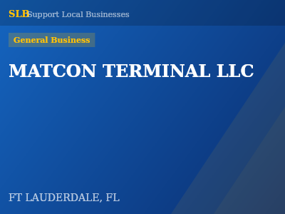 MATCON TERMINAL LLC — General Business in FT LAUDERDALE, FL