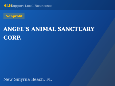 ANGEL'S ANIMAL SANCTUARY CORP. — Nonprofit in New Smyrna Beach, FL