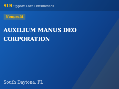 AUXILIUM MANUS DEO CORPORATION — Nonprofit in South Daytona, FL